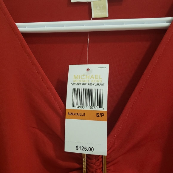 NWT- Michael Kors Long sleeved Blouse - Picture 9 of 11